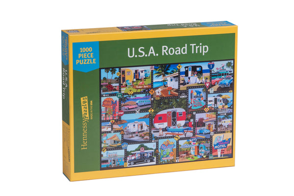 Road Trip USA 1000 Piece Jigsaw Puzzle - Because business IS personal Hennessy Puzzles