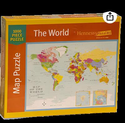 World Map 1000 Piece Jigsaw Puzzle