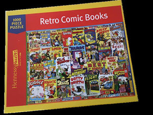 Retro Comic Books 1000 Piece Puzzle