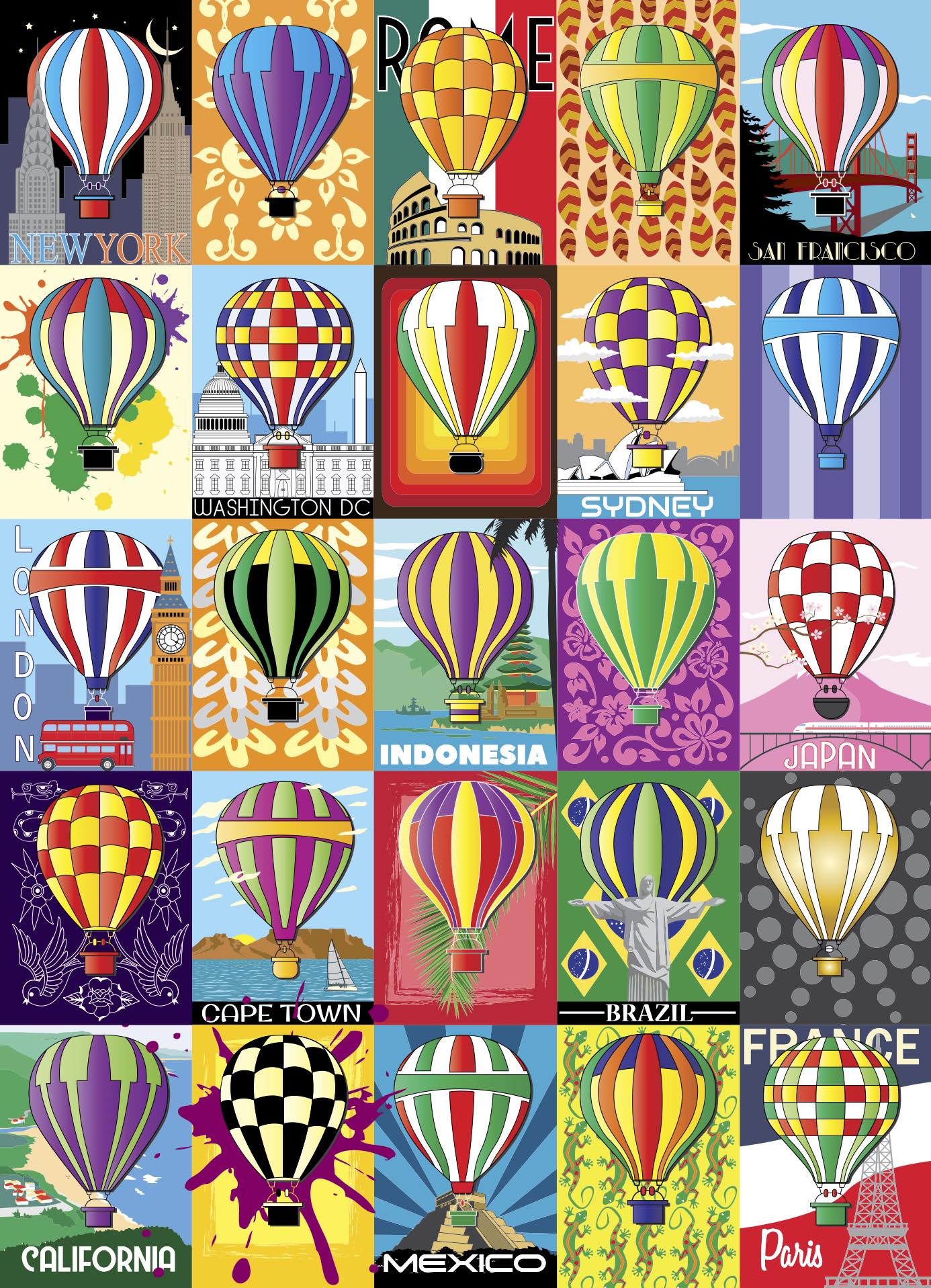 Hot Air Balloons 1000 Piece Jigsaw Puzzle - Because business IS personal Hennessy Puzzles