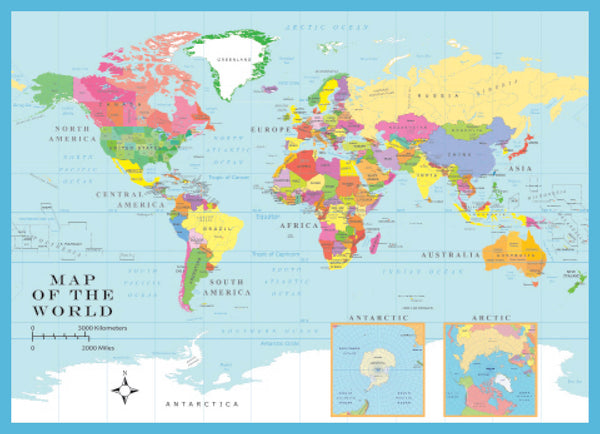 World Map 1000 Piece Jigsaw Puzzle - Because business IS personal Hennessy Puzzles