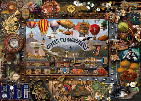Steampunk 1000 Piece Jigsaw Puzzle - Because business IS personal Hennessy Puzzles