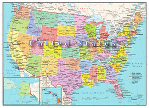 USA Map Puzzle 1000 Piece - Because business IS personal Hennessy Puzzles