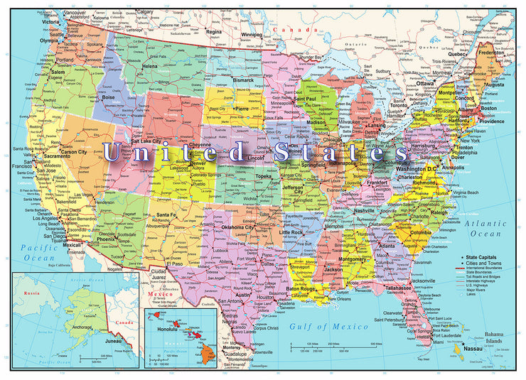 USA Map Puzzle 1000 Piece – Hennessy Puzzles Because Business IS Personal