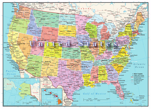 USA Map Puzzle 1000 Piece - Because business IS personal Hennessy Puzzles